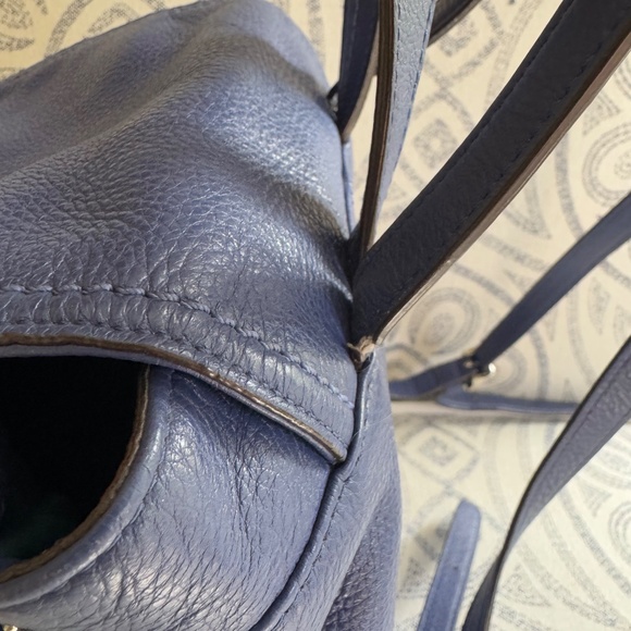 Coach Leather Mini Backpack in Periwinkle Blue & Turquoise - Picture 9 of 13